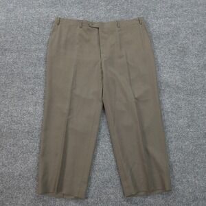 Canali Pants Mens 40 Brown Tessuto 100% Wool‎ Made In Italy Suit Dress Trousers